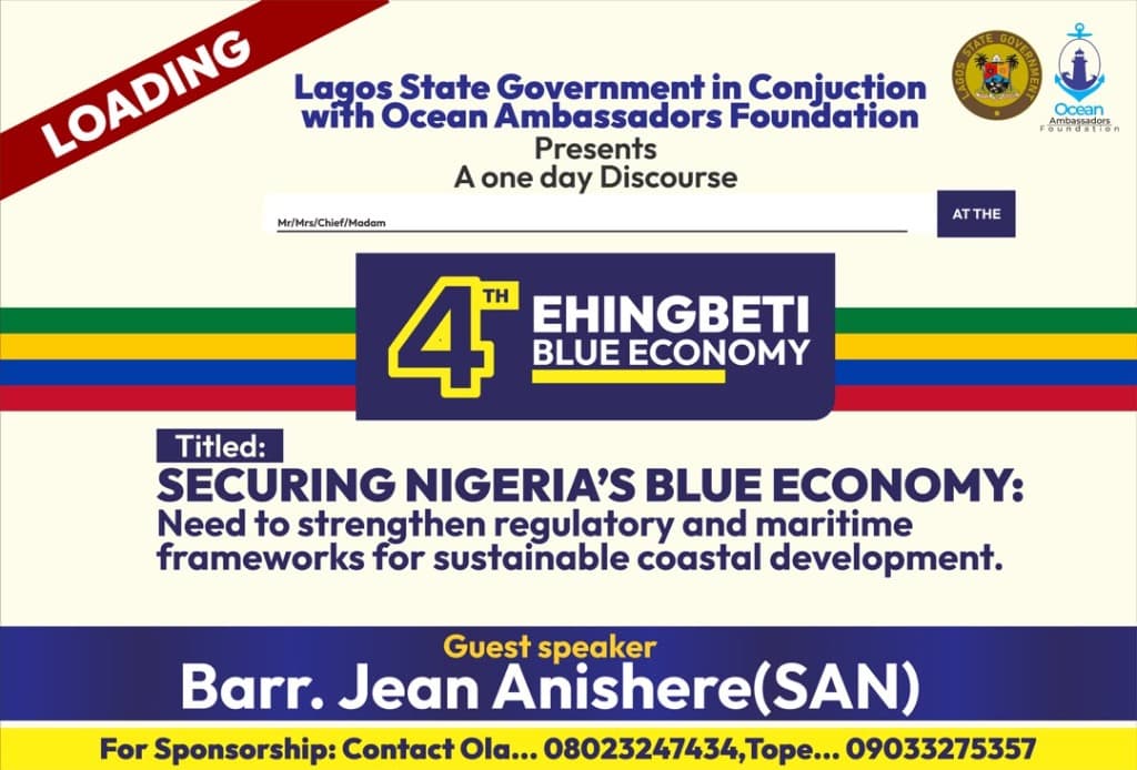 4th Ehingbeti Blue Economy discourse flyer